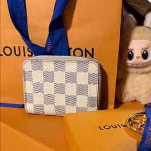 Louis Vuitton Damier Azur Wallet - mini zippy